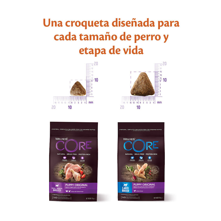 Wellness Core Puppy Small/Medium Pollo y Pavo pienso para perros thumbnail