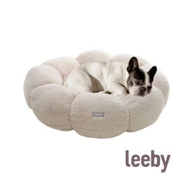 Leeby Sof&aacute; Flower Bed Beige para cachorros