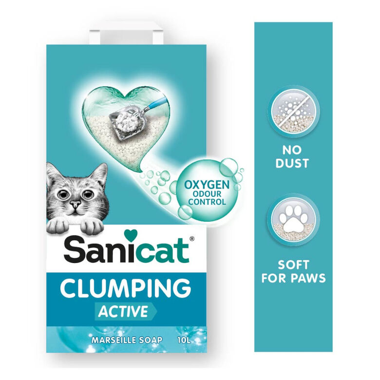 Sanicat Cumpling White Marseille Active Arena Aglomerante para gatos thumbnail
