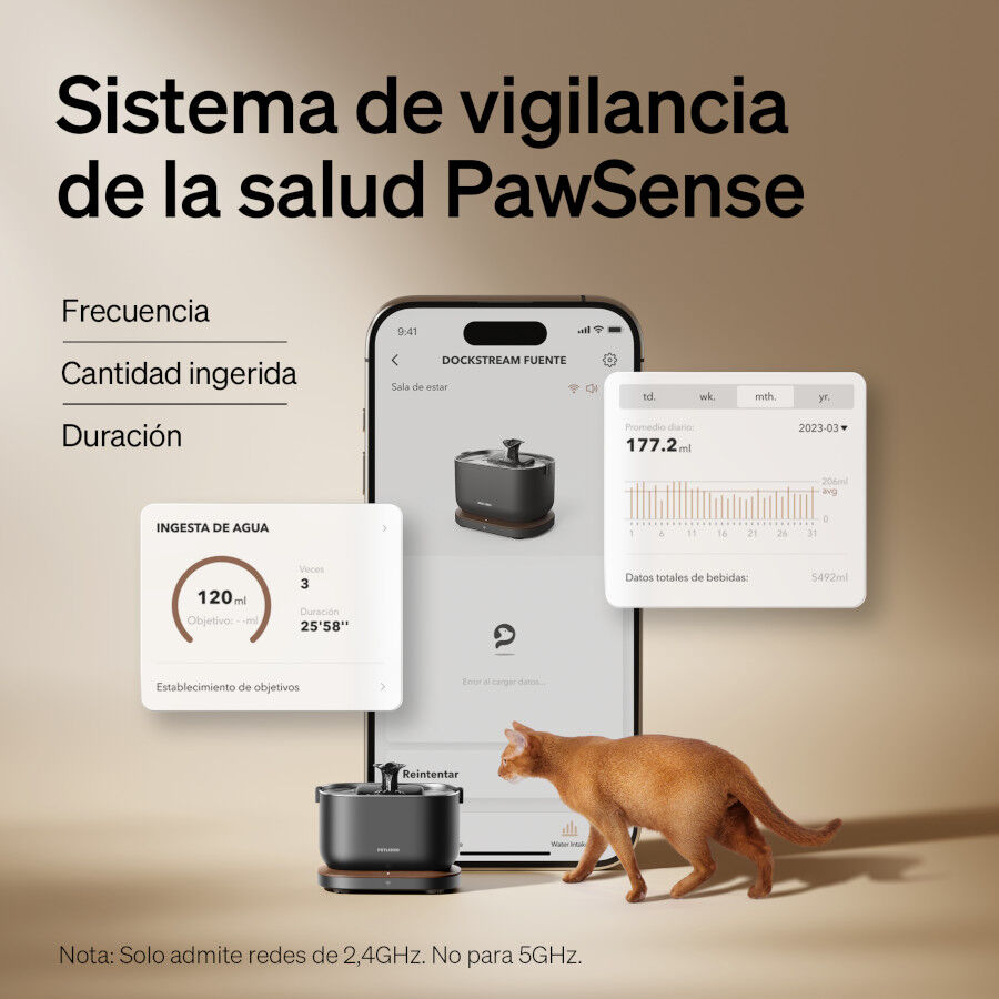 Petlibro Dockstream Fuente inteligente de agua para perros y gatos, , large Imagen numero 3
