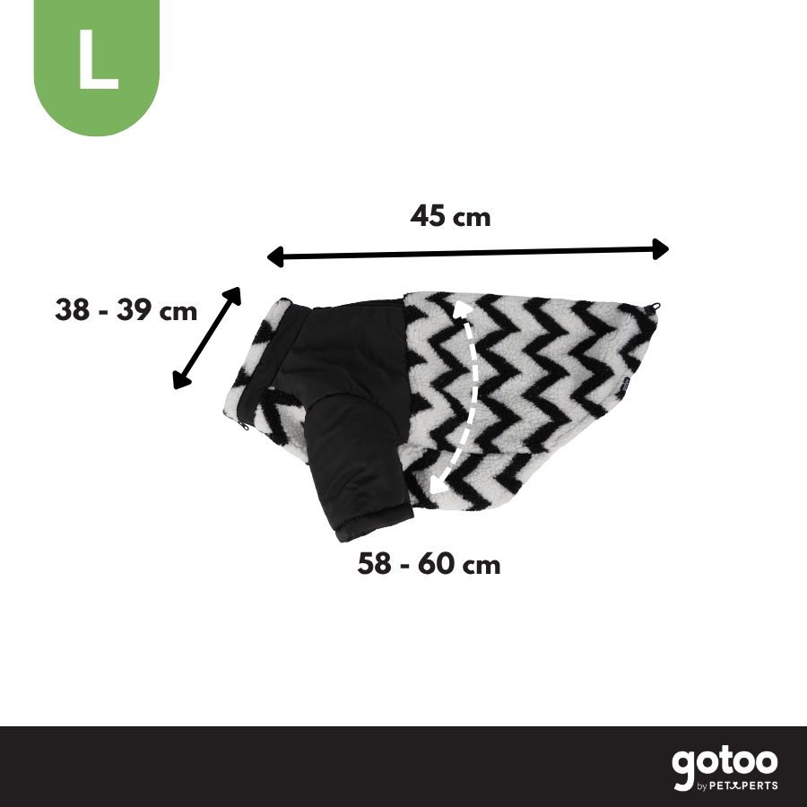 Gotoo Chaqueta Estampado ZigZag para perros, , large Imagen numero 4