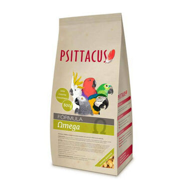Psittacus Omega comida para pájaros psitácidos