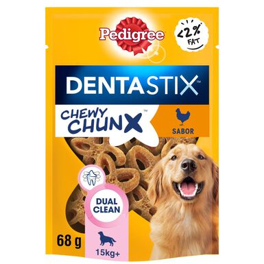 Pedigree Dentastix Chewy Chunx Snacks Dentales Pollo para Perros Medianos y Grandes