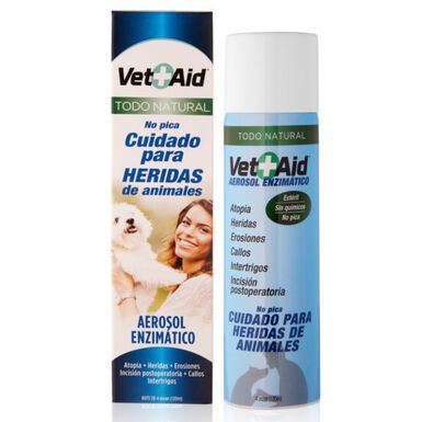 Vet+Aid Spray Enzimático Cuidado de Heridas para perros