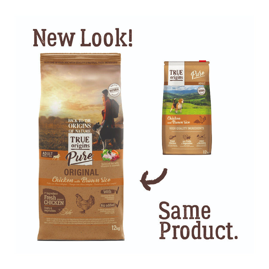 True Origins Pure Adult Pollo y Arroz pienso para perros thumbnail