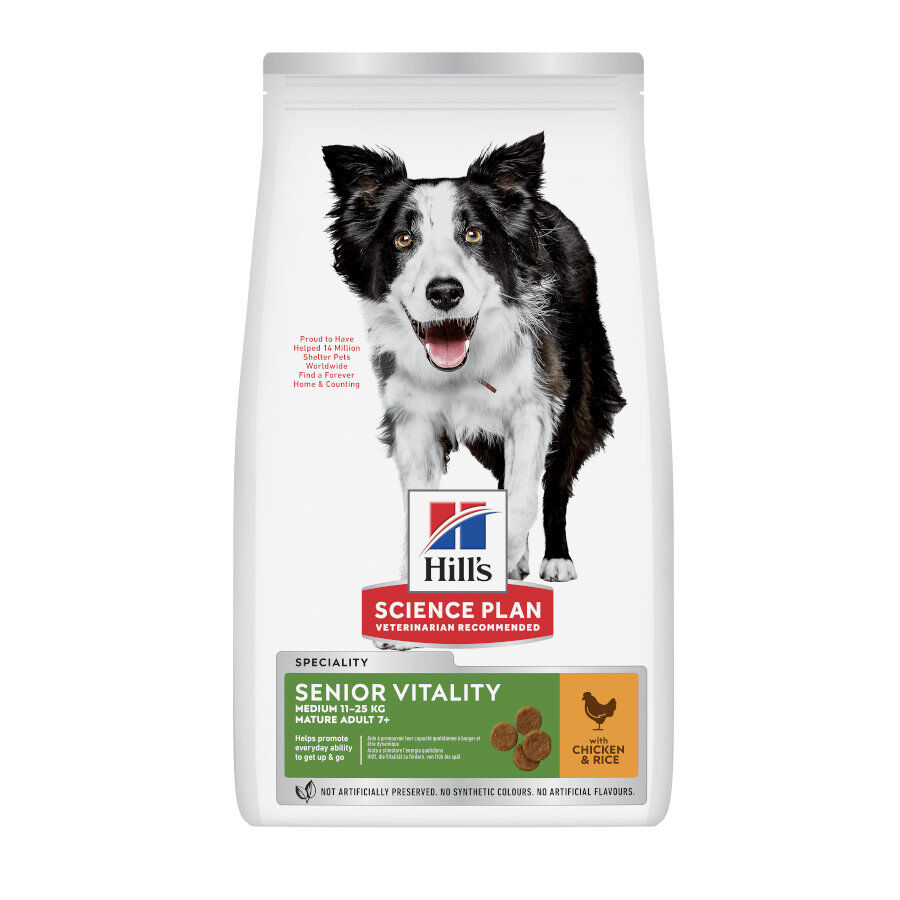 14 kg Hill's Science Plan Youthful Vitality Medium Adult Pollo&nbsp;pienso para perros, , large Imagen numero 1