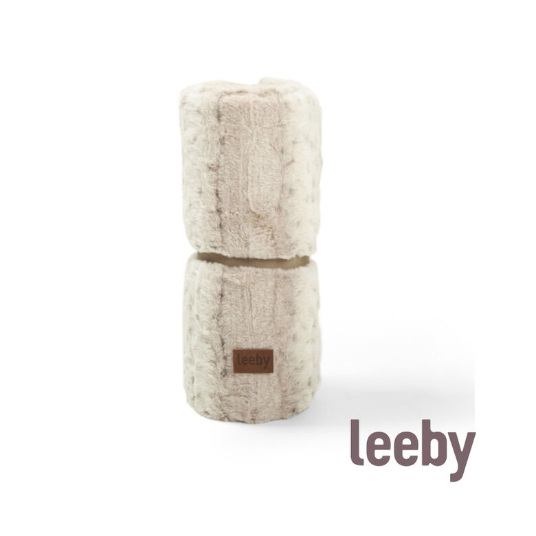 Leeby manta suave leopardo print para perros thumbnail