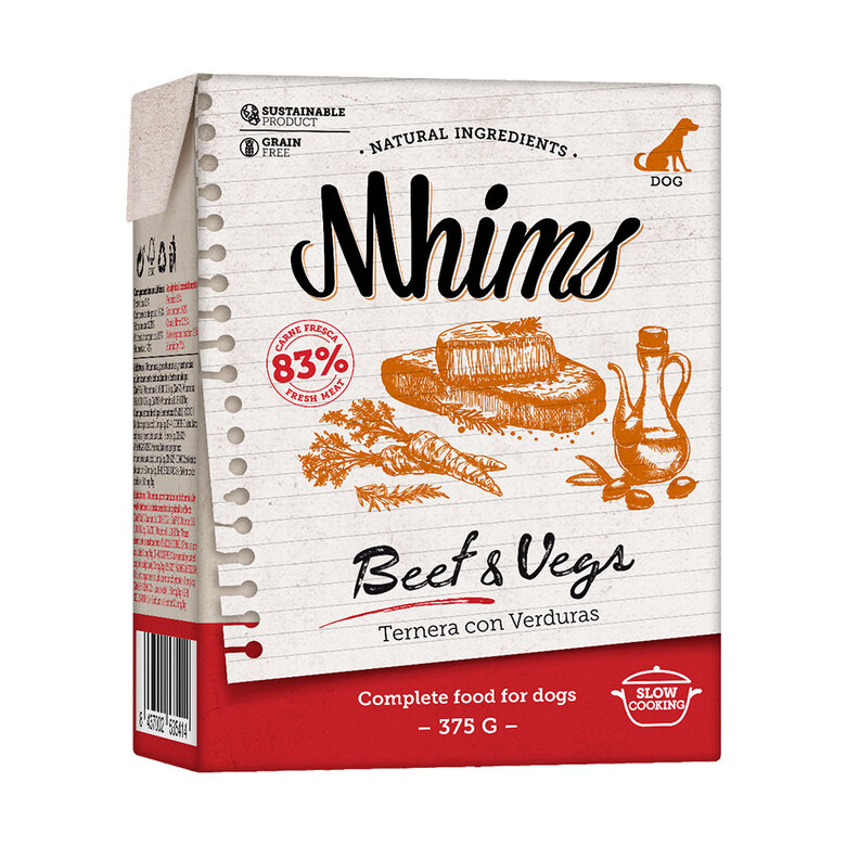 Mhims Ternera y Verduras bricks para perros , , large image number null