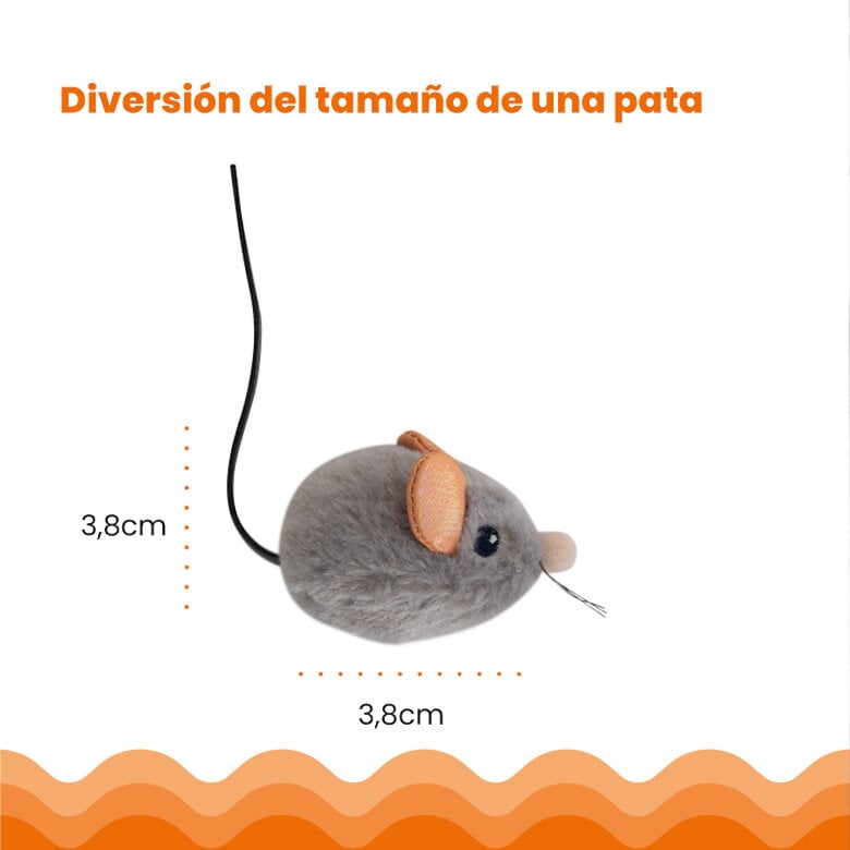 Catstages Squeaky Squeaky Gris Ratón de Juguete con Catnip para gatos,  Imagen numero 3 Catstages Squeaky Squeaky Gris Ratón de Juguete con Catnip para gatos, , large Imagen numero 3
