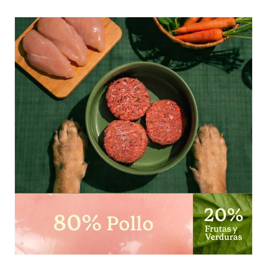 2.5 kg Wild Balance Men&uacute; Barf pollo y verduras comida congelada para perros, , large Imagen numero 4