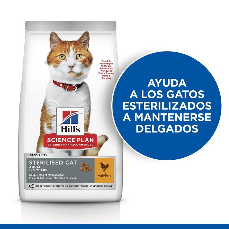 Hill&#039;s Science Plan Sterilised Adult Pollo pienso para gatos thumbnail