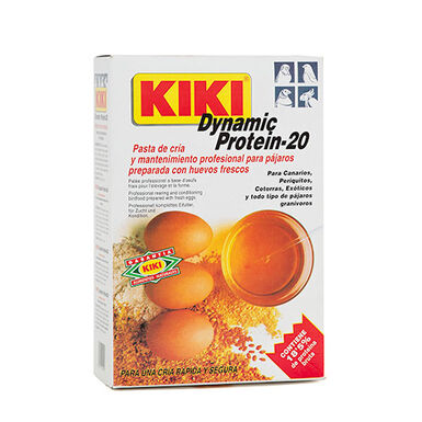 Kiki Dynamic Protein-20 Pasta de Cría y Mantenimiento Huevos para pájaros