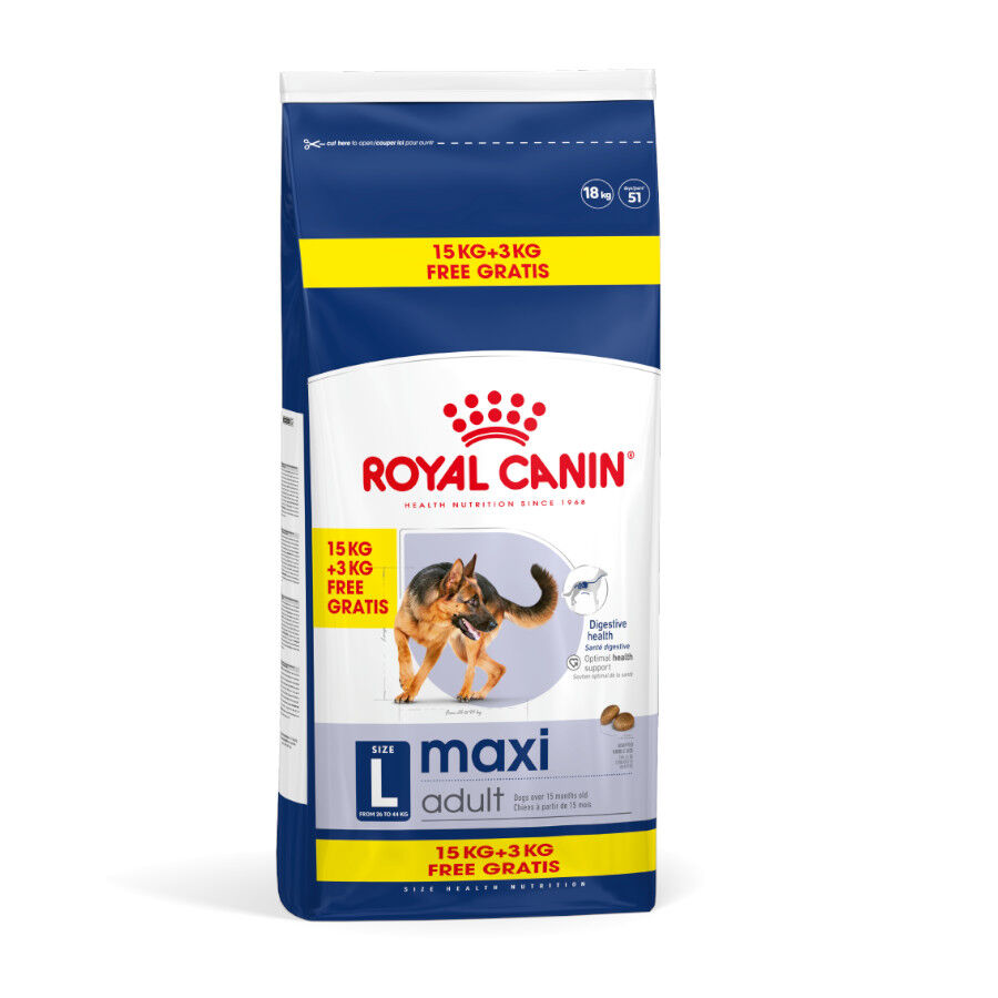18 kg (15 + 3kg &iexcl;gratis!) Royal Canin Maxi Adult pienso para perros, , large Imagen numero 1