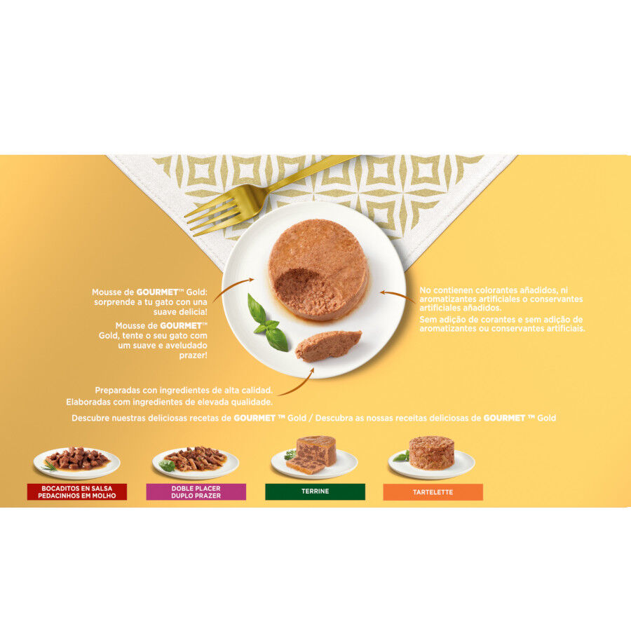 Gourmet Mousse Pack Surtido lata para gatos thumbnail