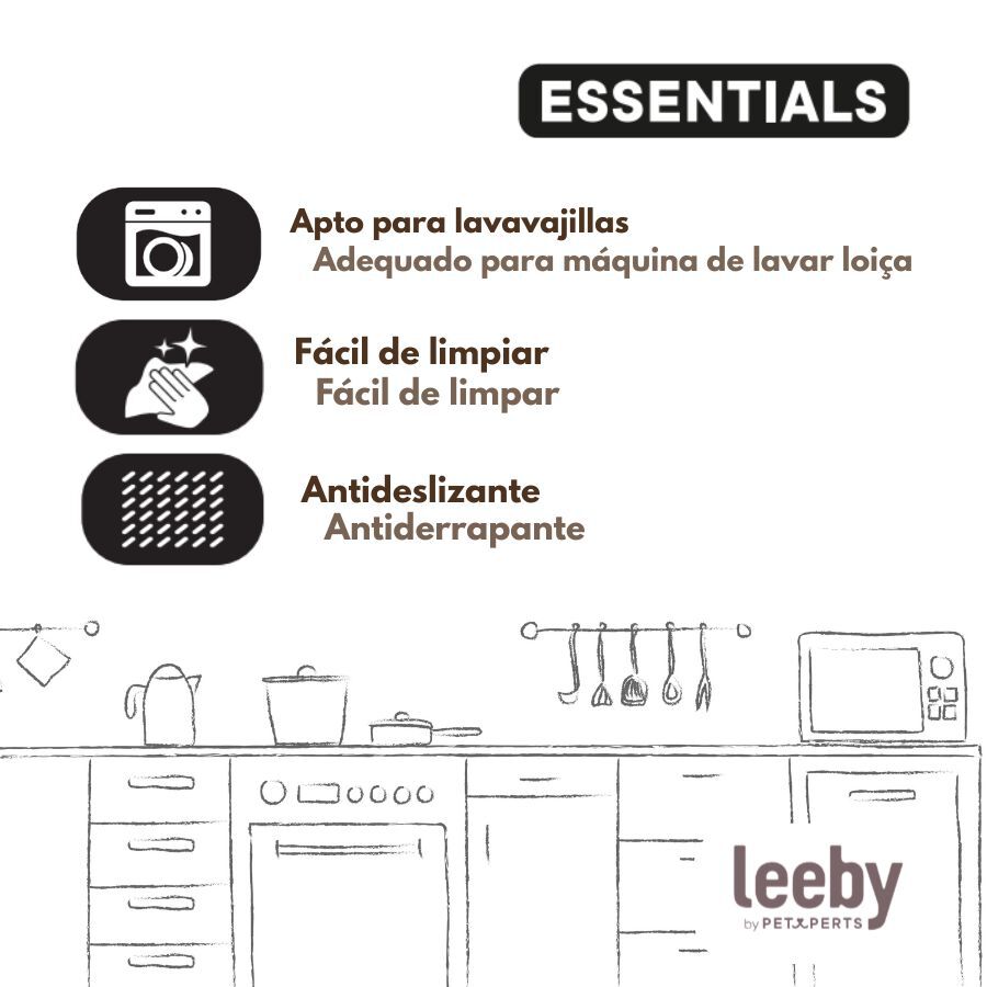 Leeby Comedero de Metal con Ventosa para gatos, , large Imagen numero 5