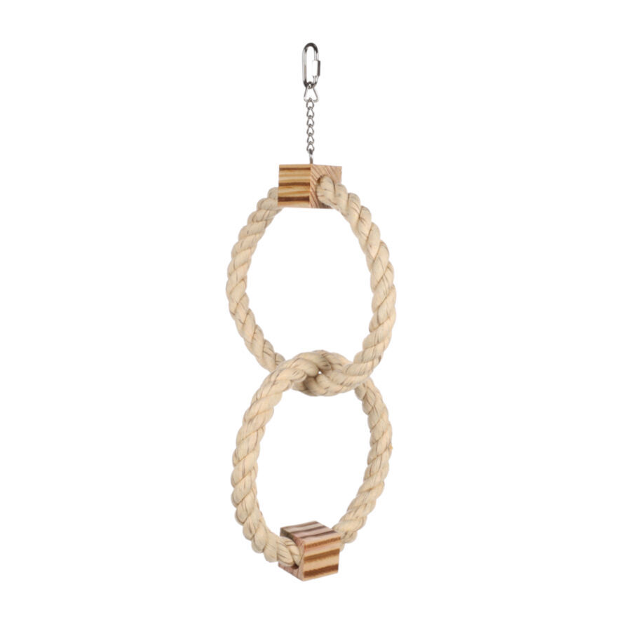 Flamingo Anillo con Cordón juguete para periquitos