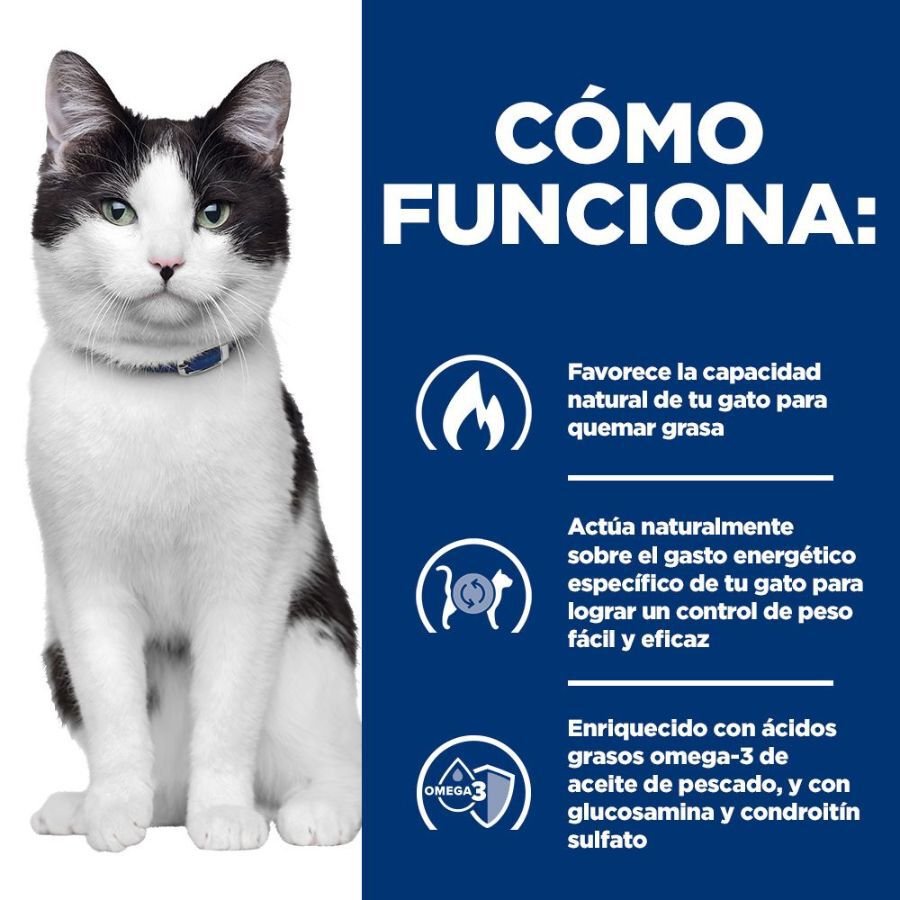 8 kg Hill's Prescription Diet Metabolic + Mobility Pollo Pienso para gatos, , large Imagen numero 5
