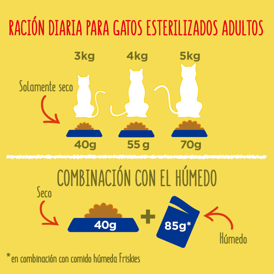 Friskies Sterilized Pollo y Pavo con Verduras pienso para gatos thumbnail