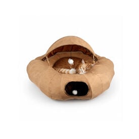 All For Paws Lamb Cat Túnel Dona Marrón Bronceado para gatos