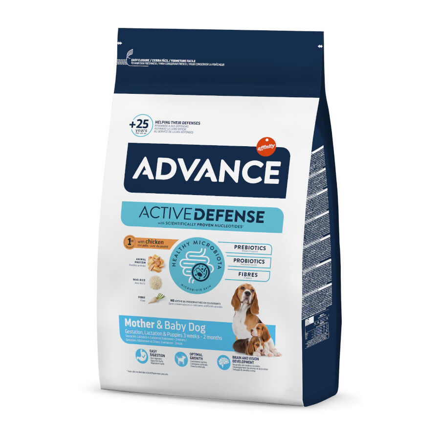 Advance Active Defense Mother y Puppy Pollo y Arroz Pienso para cachorros