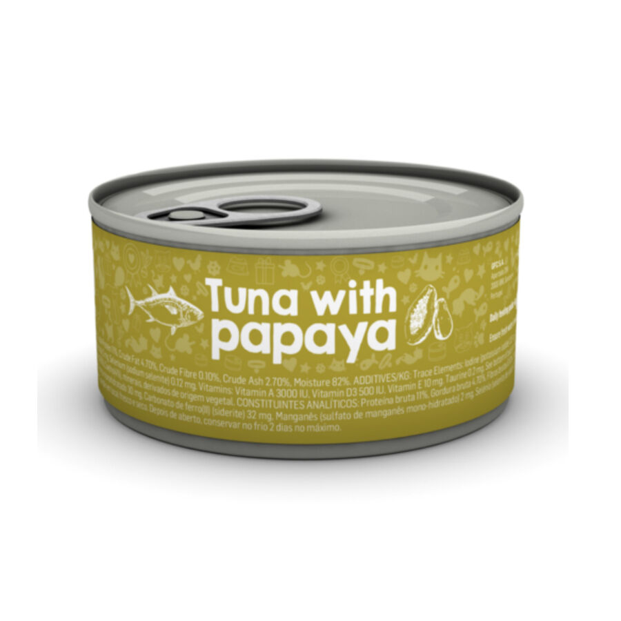 85 g Naturea At&uacute;n y Papaya lata para gatos, , large Imagen numero 1