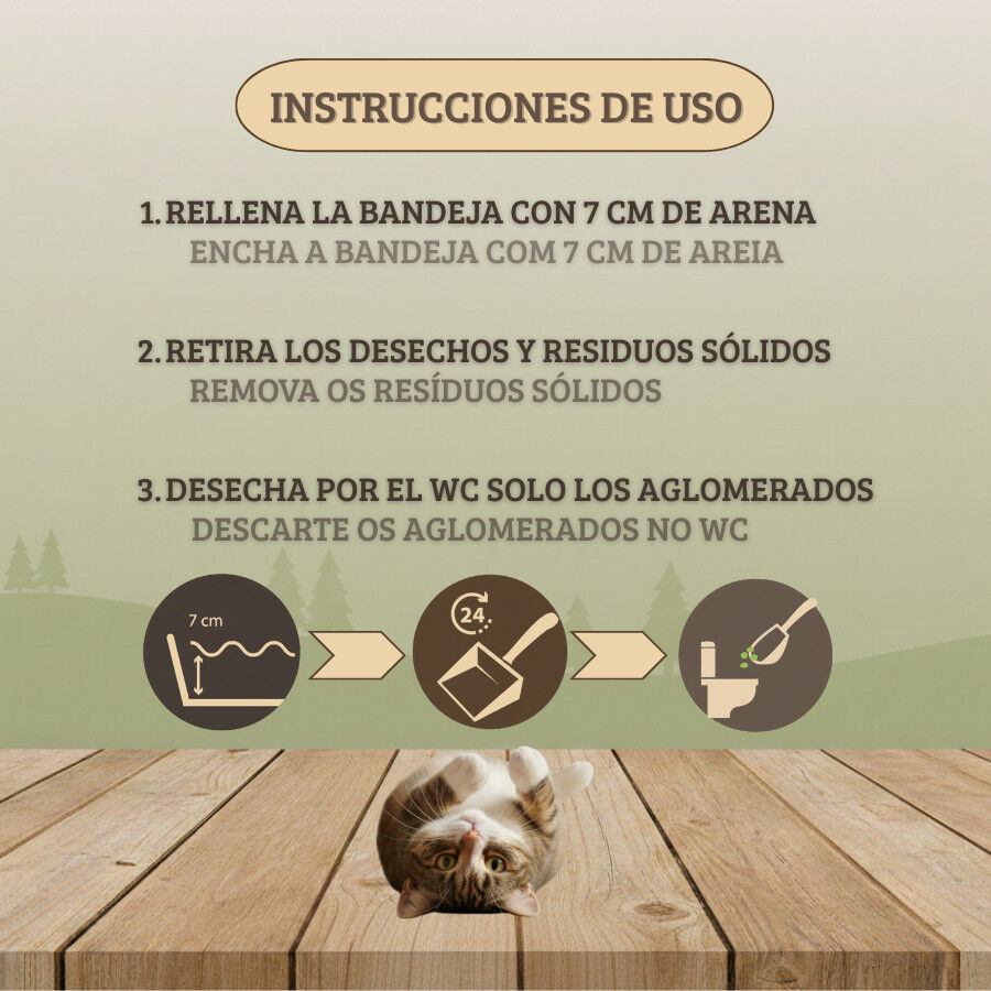 10 L TK-Pet arena natural aglomerante para gatos, , large Imagen numero 4