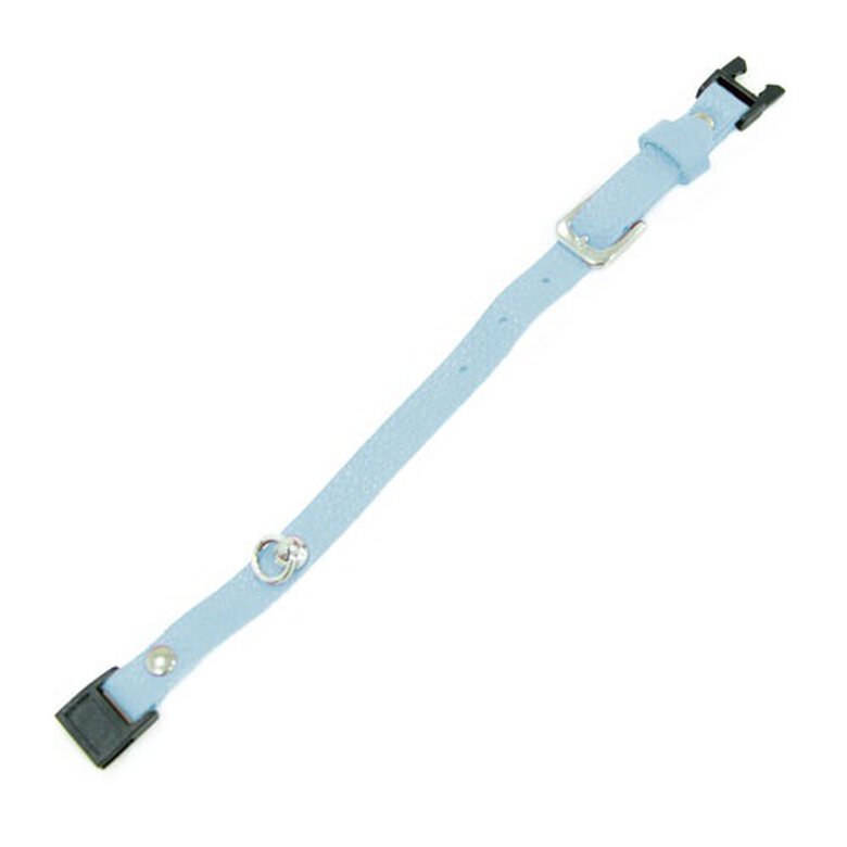 TK-Pet Gante azul cielo collar de cuero para gatos Imagen numero 1 TK-Pet Gante azul cielo collar de cuero para gatos Imagen numero 1