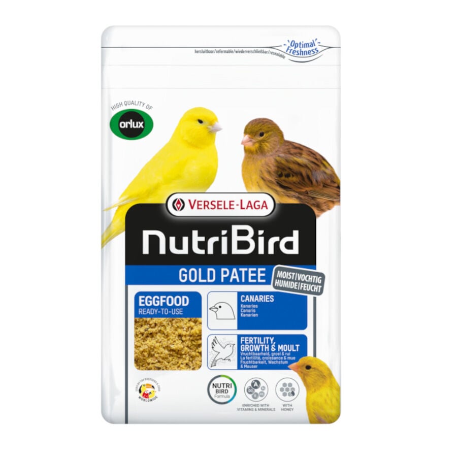 NutriBird Gold Patee Pasta de Huevo para canarios