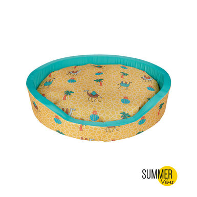 Summer Vibes Camel Fresh Cama refrescante para perros