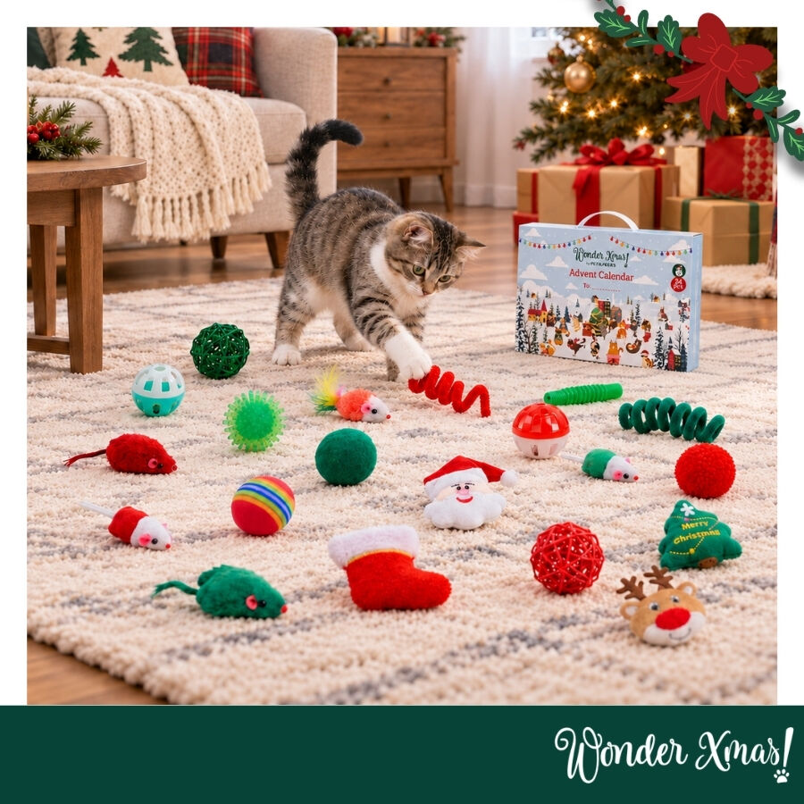 Wonder Christmas Calendario Adviento Juguete para gatos, , large Imagen numero 2