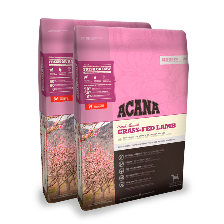 Acana Adult All Breeds Grass-Fed Cordero y Manzana pienso para perros, , large image number null