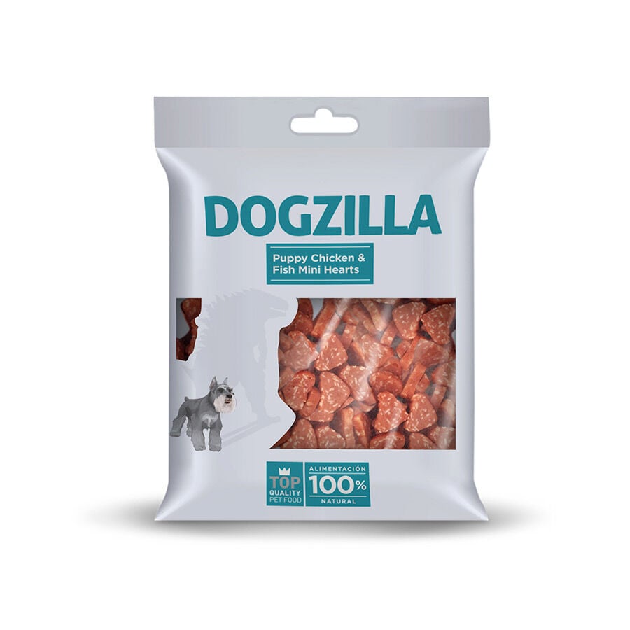 100 g Dogzilla Galletas Puppy Mini Corazones para cachorros, , large Imagen numero 1