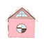 Leeby Hattie casita rascador de cartón rosa para gatos, , large indicador imagen numero 4