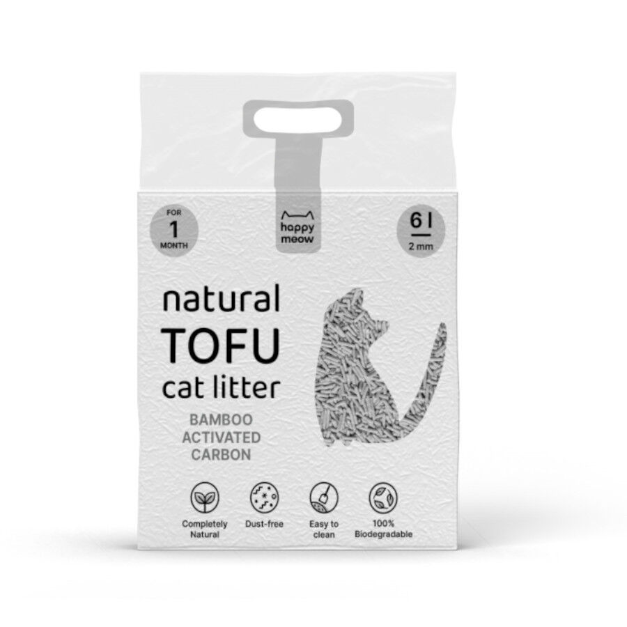 Happy Meow Natural Tofu Aglomerante Bambu para gatos thumbnail