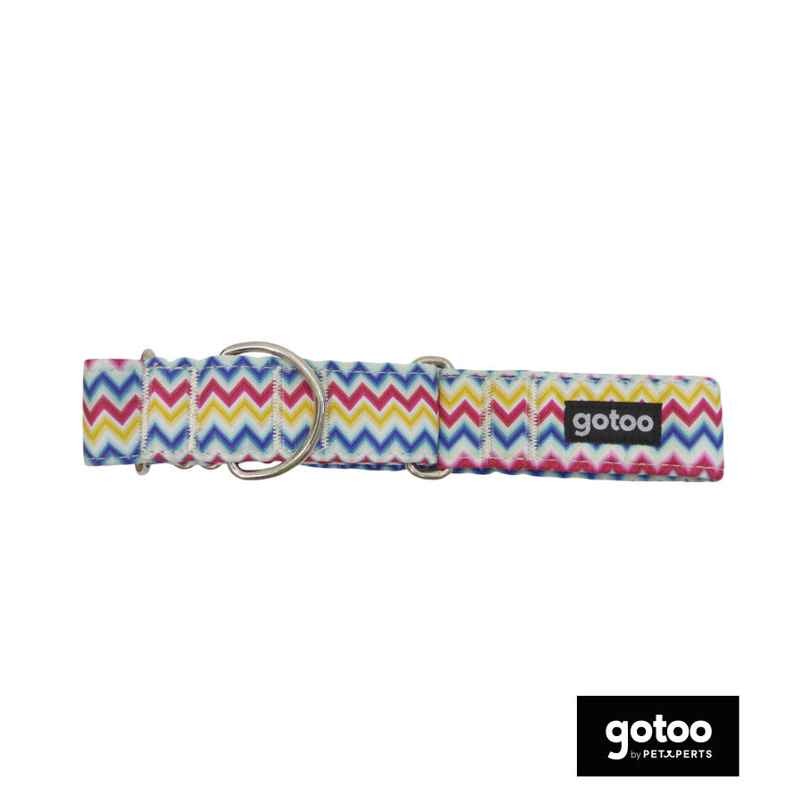 Gotoo Collar martingale de rayas para perros, , large Imagen numero 2