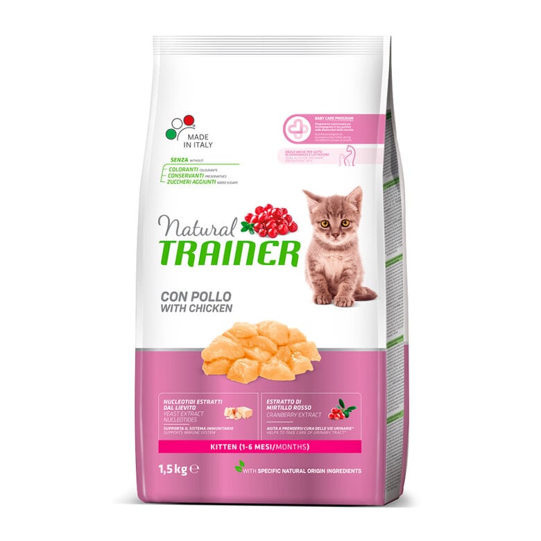 1.5 kg Natural Trainer Kitten Pollo pienso para gatos  ,  Imagen numero 1 1.5 kg Natural Trainer Kitten Pollo pienso para gatos  , , large Imagen numero 1