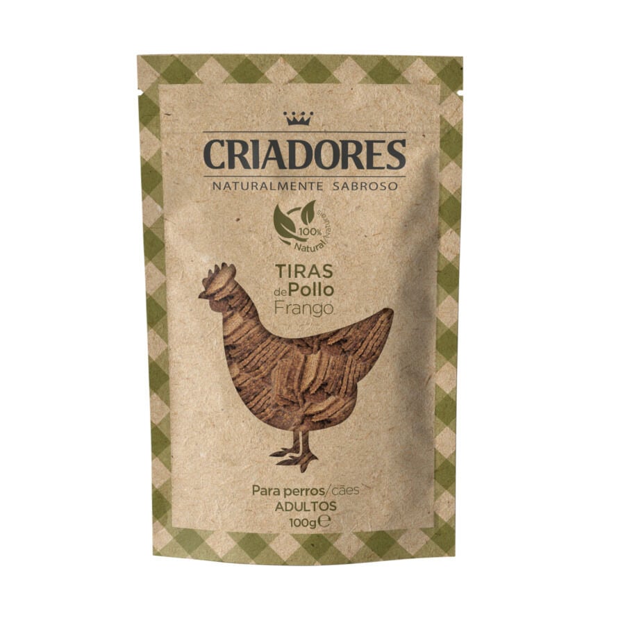 100 g Criadores Tiras de Pollo para perros, , large Imagen numero 1