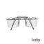 Leeby Comedero Doble de Acero Inoxidable con Soporte para perros y gatos, , large indicador imagen numero 2