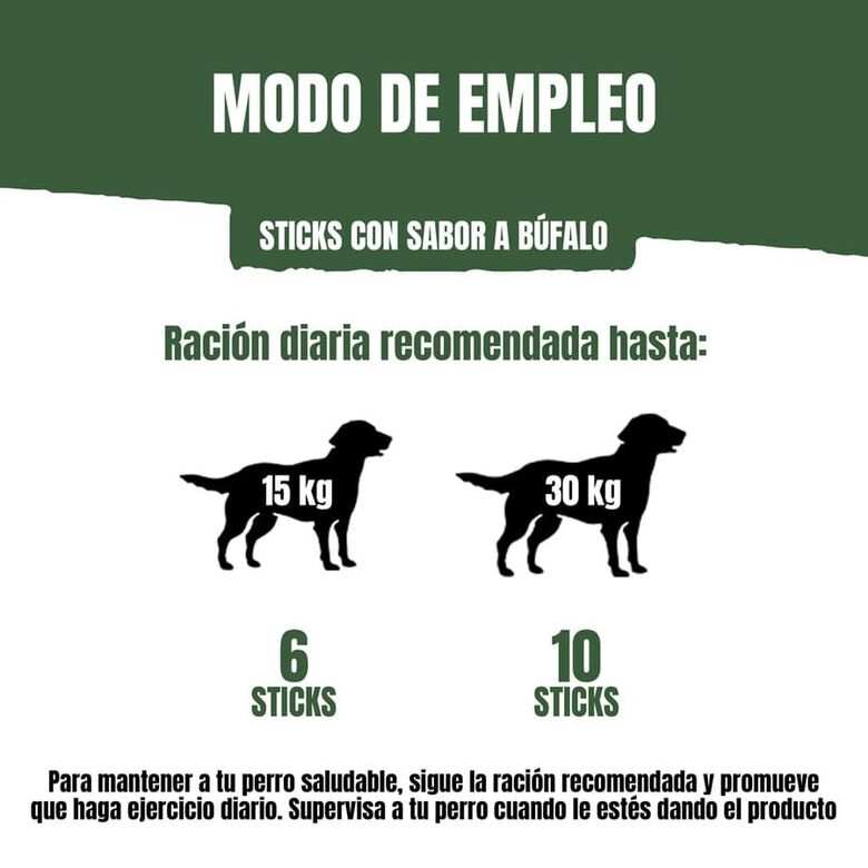 Adventuros Palitos Búfalo para perros thumbnail