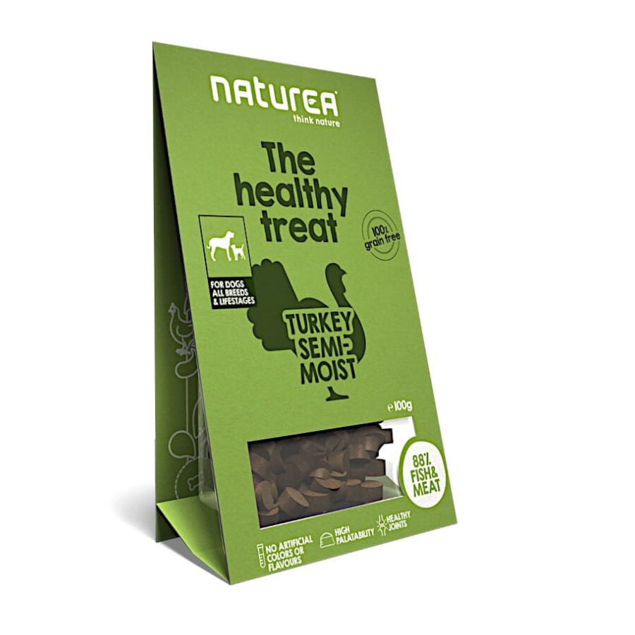 100 g Naturea Bocaditos Pavo para perros, , large Imagen numero 1