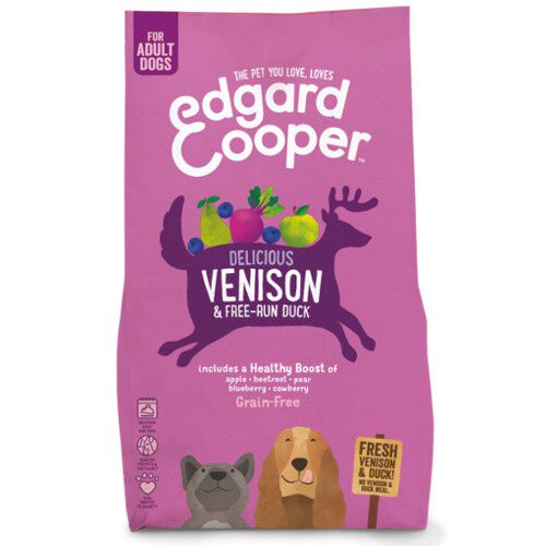 2.5 kg Edgard & Cooper Adult Venado y Pato pienso para perros medianos, , large Imagen numero 1