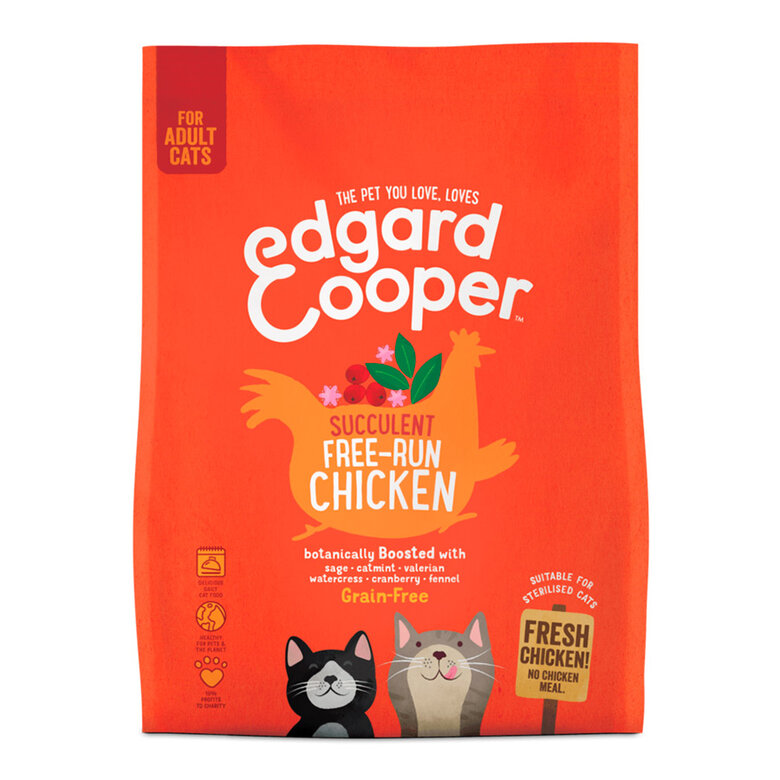 Edgard & Cooper Pollo pienso para gatos, , large image number null