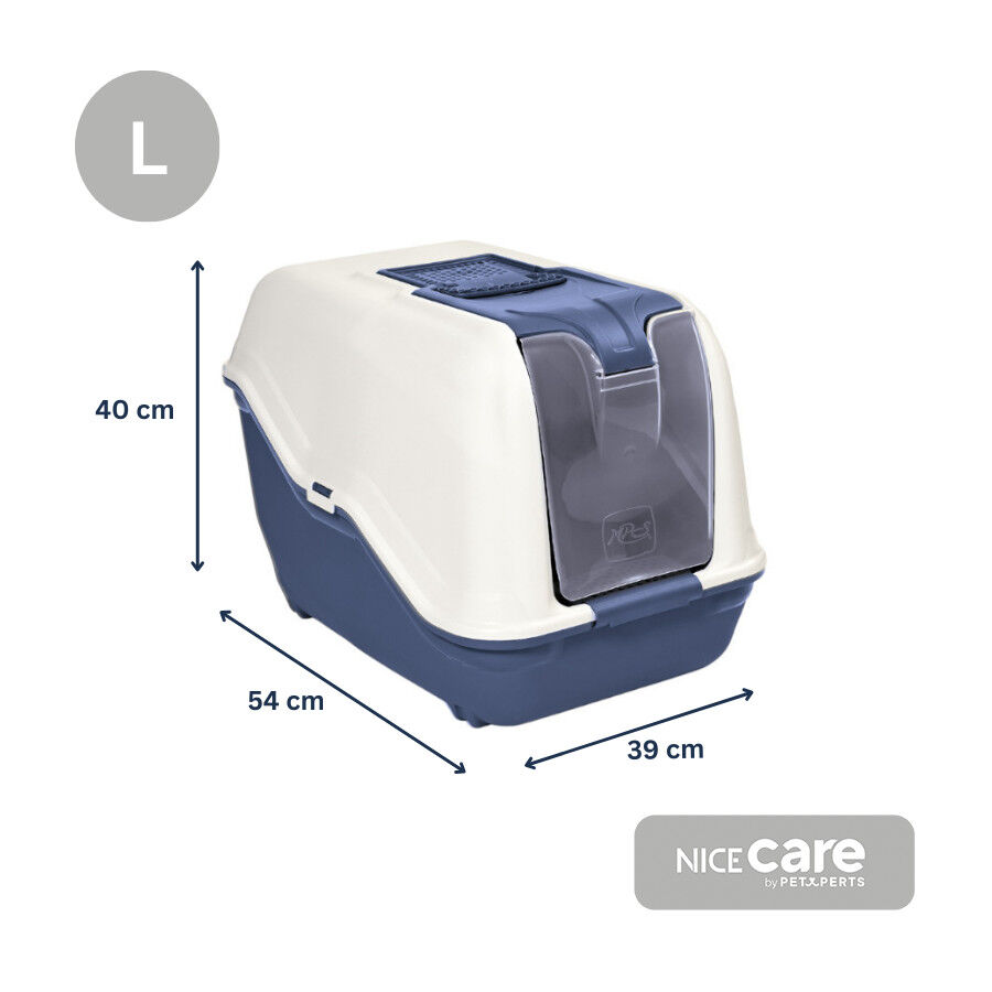 Nice Care Arenero Cerrado Netta Close Azul para gatos thumbnail