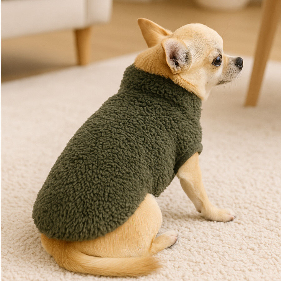 Outech Sudadera Borreguillo Caqui para perros thumbnail