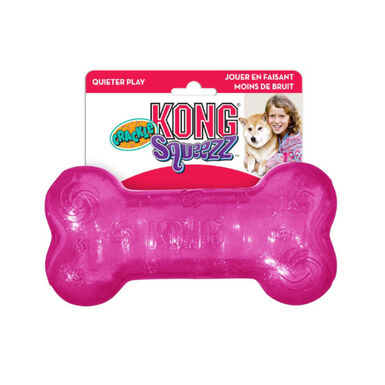 Kong Squeezz Crackle hueso para perros