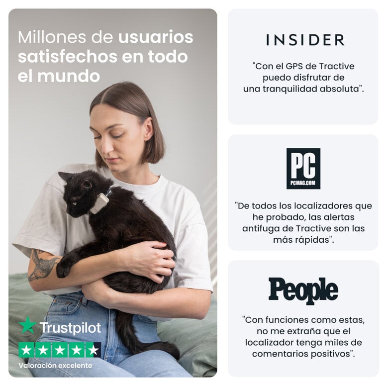 Tractive Cat Mini Localizador GPS Marrón para gatos,  Imagen numero 3 Tractive Cat Mini Localizador GPS Marrón para gatos, , large Imagen numero 3