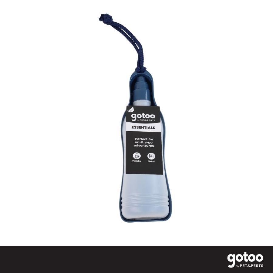 Gotoo Botella Bebedero Port&aacute;til de Pl&aacute;stico Azul para perros y gatos, , large Imagen numero 6