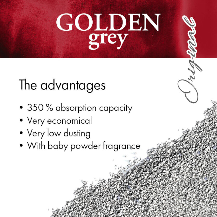 14 kg Golden Grey Arena Fina Aglomerante para gatos, , large Imagen numero 3