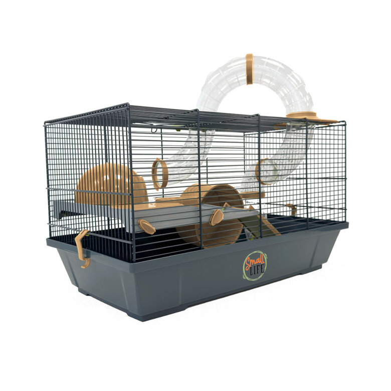 Small Life Jaula con Tubo Salmón para hámsteres,  Imagen numero 1 Small Life Jaula con Tubo Salmón para hámsteres, , large Imagen numero 1