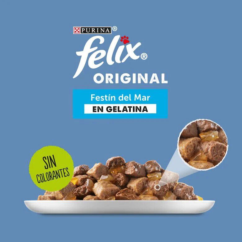 Felix Seleccion Pescados Sobres en gelatina para gatos - Multipack thumbnail